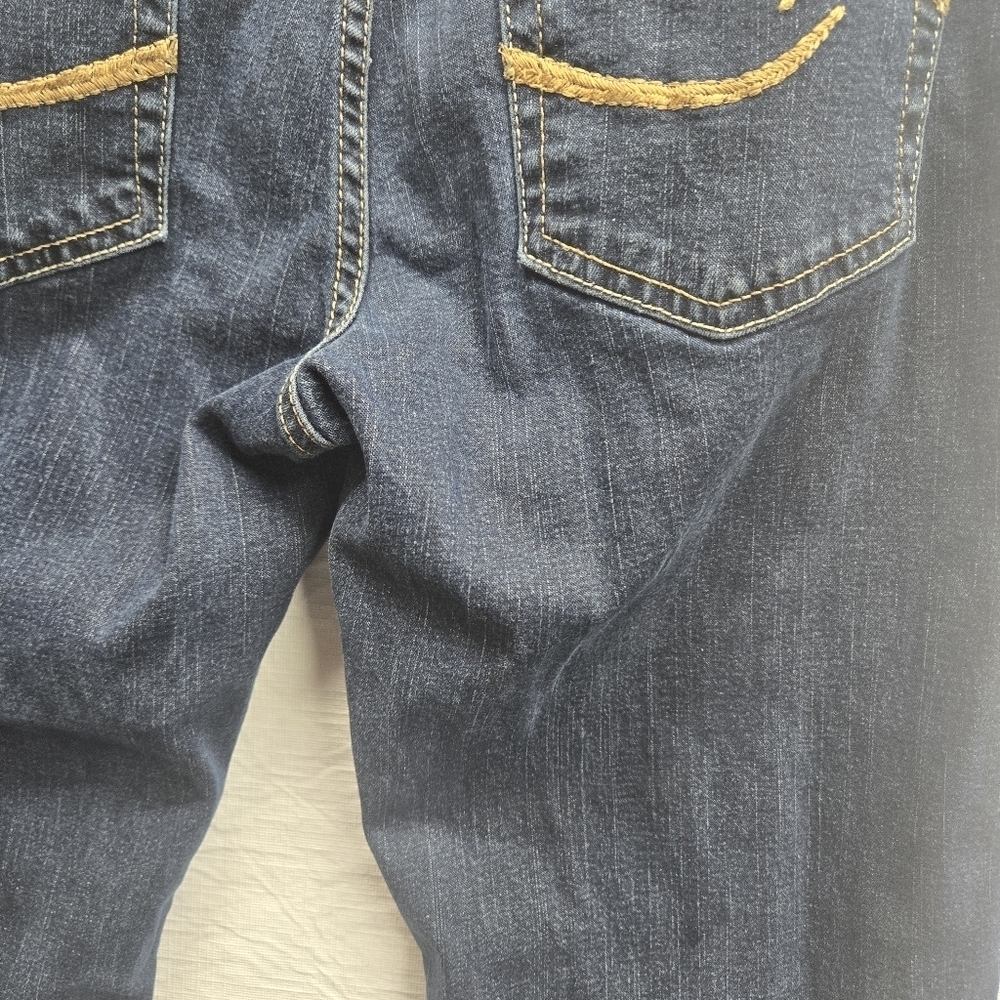 Levi Strauss Signature Straight Leg Jean Womens 6M Mid‎ Rise Stretch Denim Dark - Picture 9 of 11